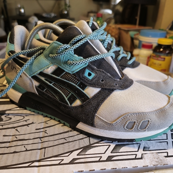 ASICS gel lyte 3 Aqua US Men Size 9 - Picture 3 of 13